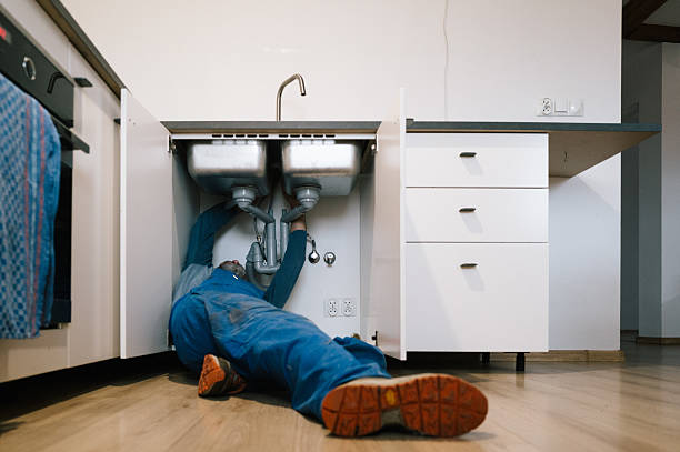 Professional Drain Cleaning technician working in Chandler, IN